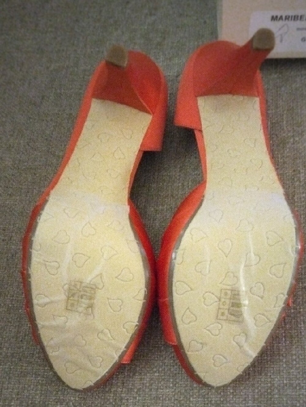 Michaelangelo Maribelle Guava Peep-Toe Heels with Bow - Picture 4 of 4